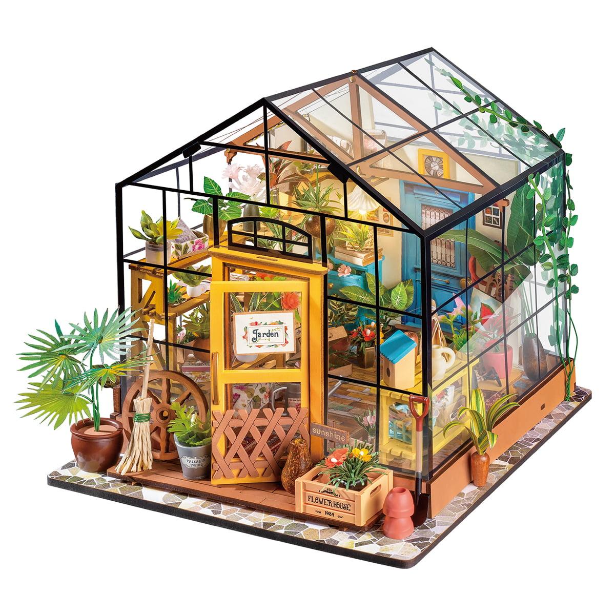 DIY Wooden Miniature Kit Cathy's Flower House