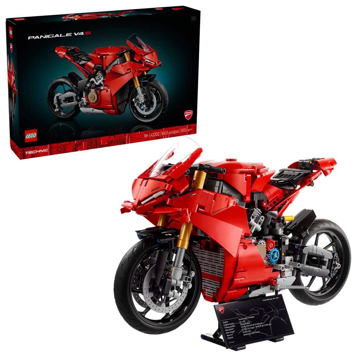 LEGO Ducati Panigale V4 S Motorcycle 42202