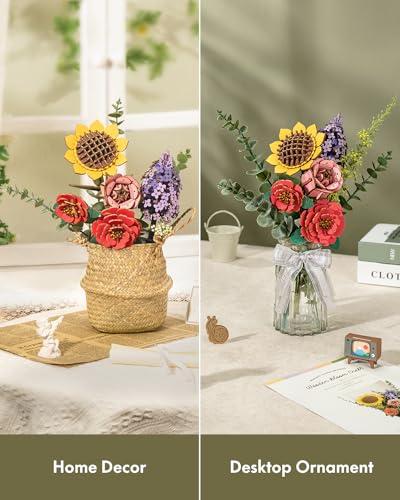 Wooden Flower Bouquet Building Kit